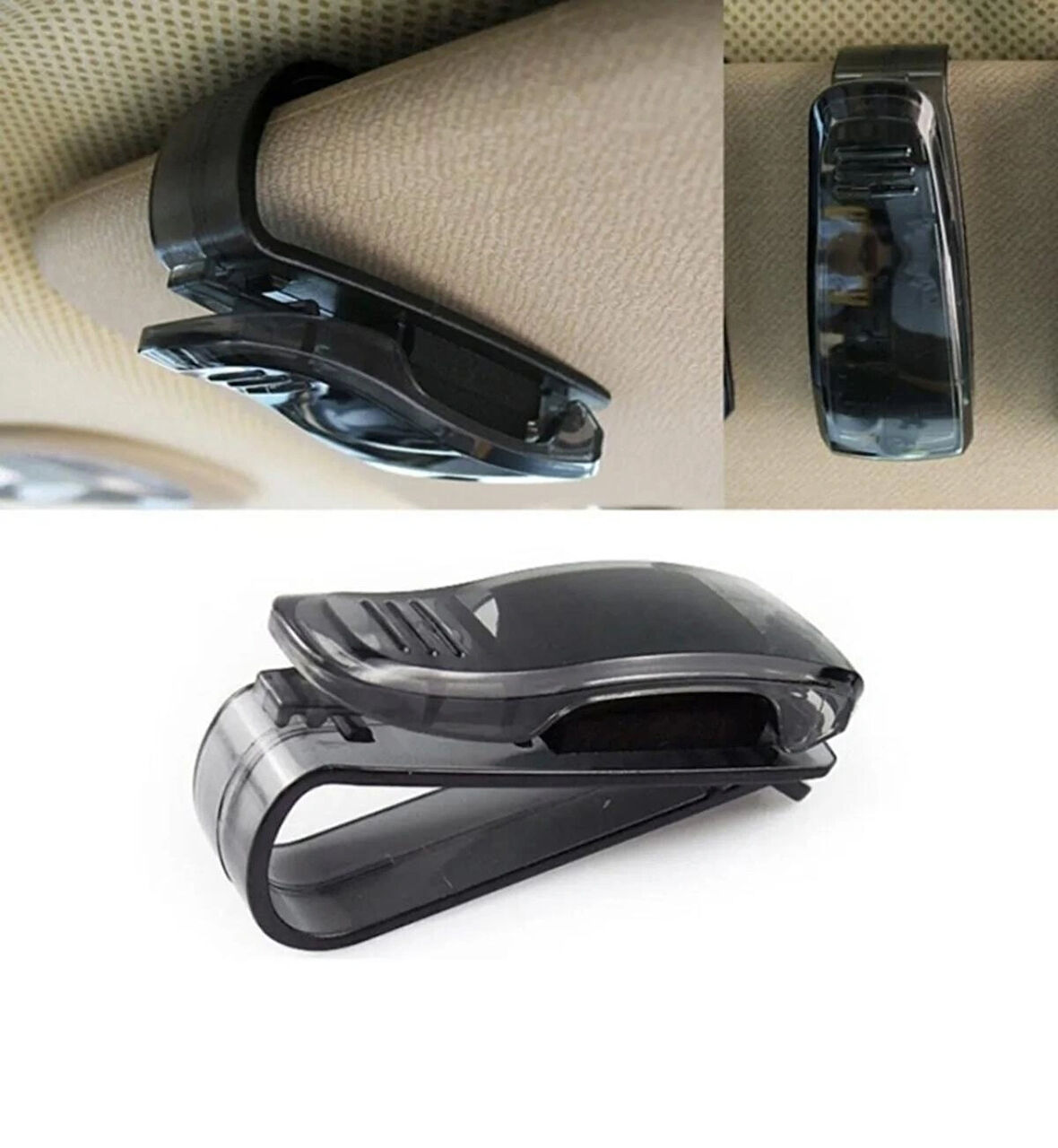 Point Araç Içi Gözlük Tutucu Oto Gözlük Tutacağı Klipsli Güneşliğe Takılan Kartvizit Tutucu