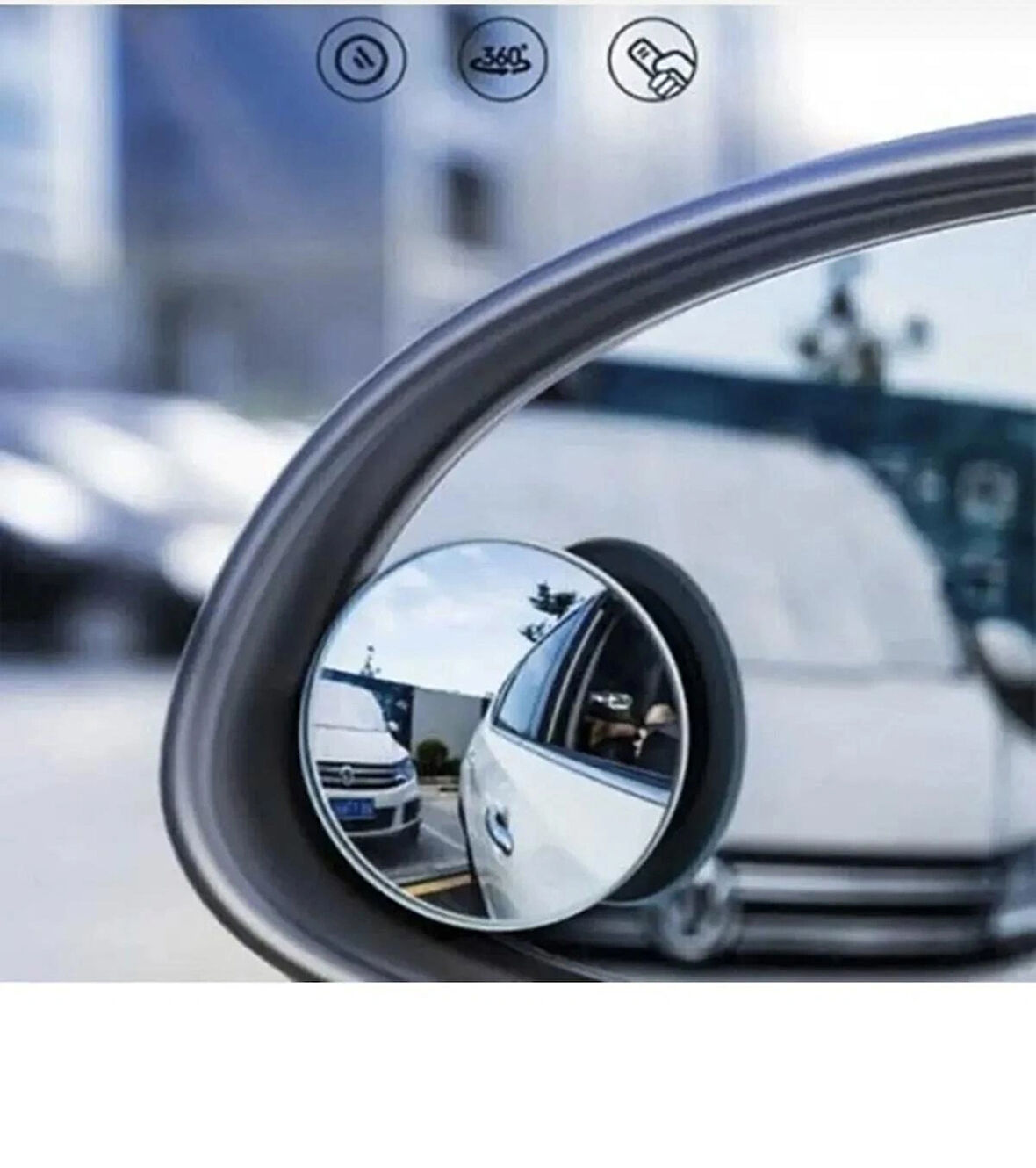 Point 2 Adet Oto Araç Kör Nokta Ayna Prizmatik Ayna Araba Aynası 360° Oynar