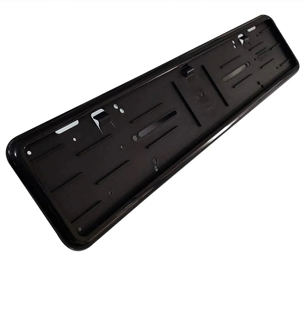 Point 2 Adet Parlak Siyah Plakalık Piano Black Takmatik Plakalık Çerçevesi Piano Black