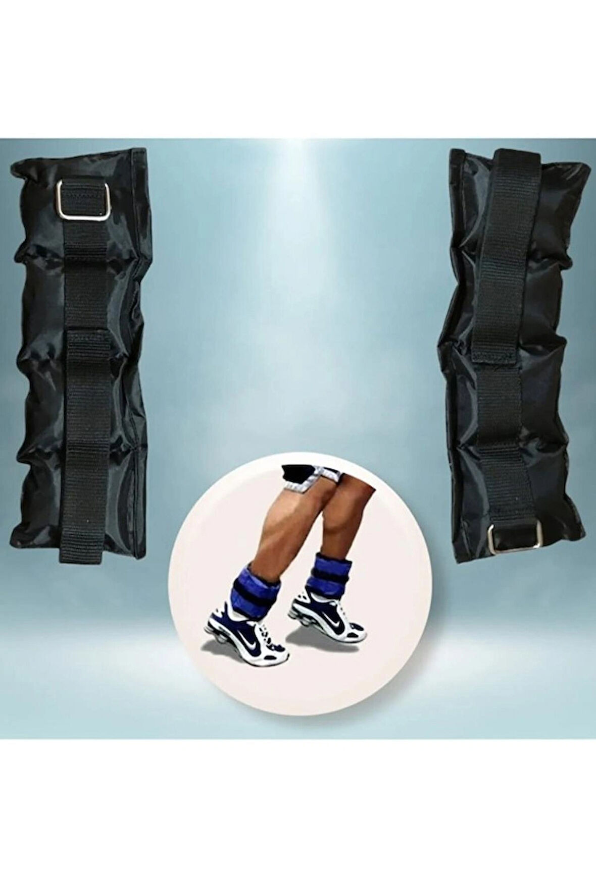 Siyah A Sınıf El Ayak Bilek Ağırlığı Özel Tasarım 2 Adet 0.5 kg çift