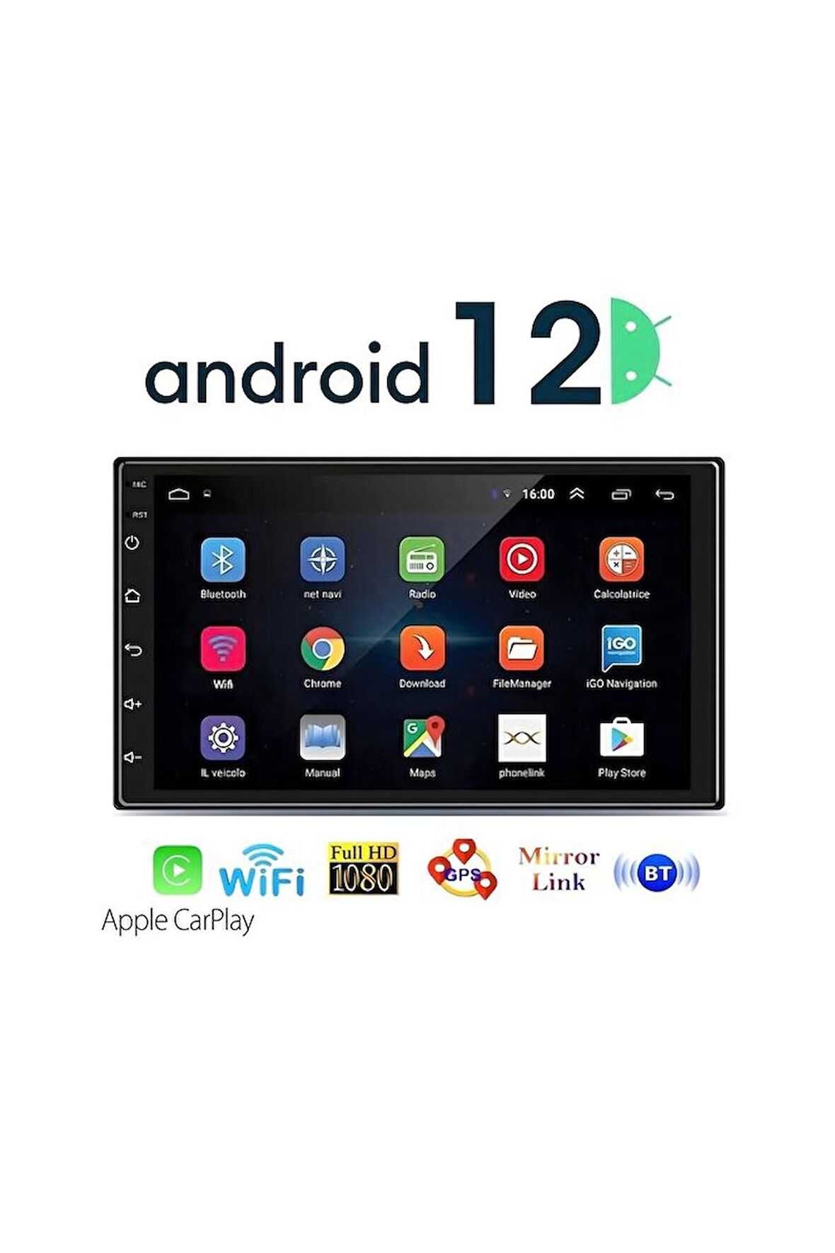 Ds-980 2gb Ram 32gb Uyumlu hafıza Android Multimedya Double Teyp 7İnç Youtube Navigasyon +Kamera