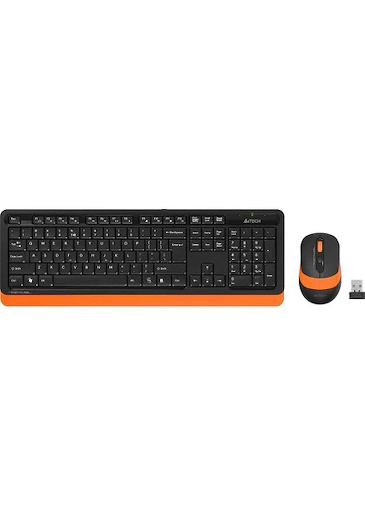 Universal A4 Tech FG1010 Kablosuz Standart Turuncu Q Klavye+Mouse