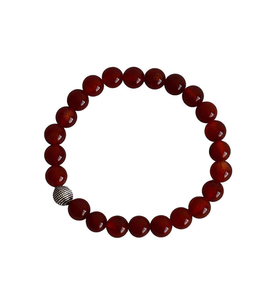 Kırmızı Akik Doğal Taş Bileklik – Enerji Dengeleyici, Şık ve Özgün Tasarım