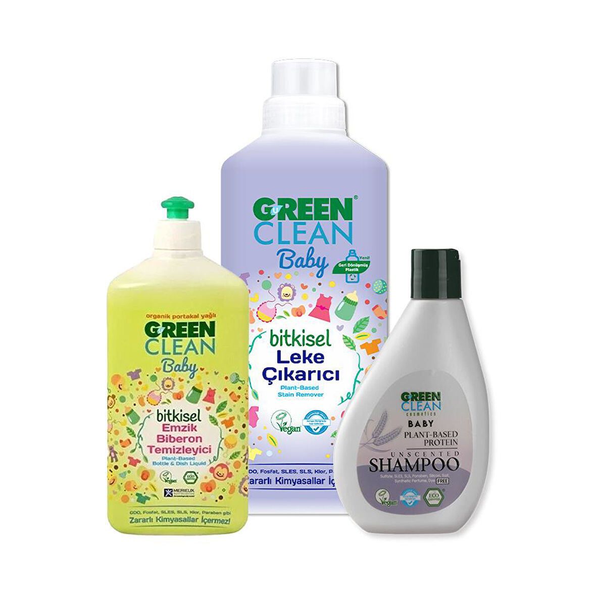 Green Clean Baby Şampuan, Leke Çıkarıcı ve Biberon Temizleyici