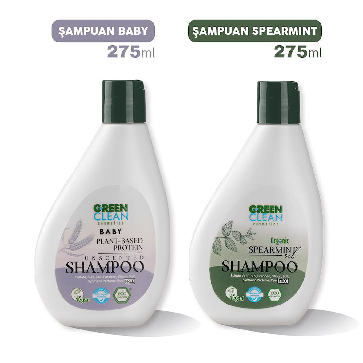 Green Clean Baby ve Spearmint Şampuan 275 ml