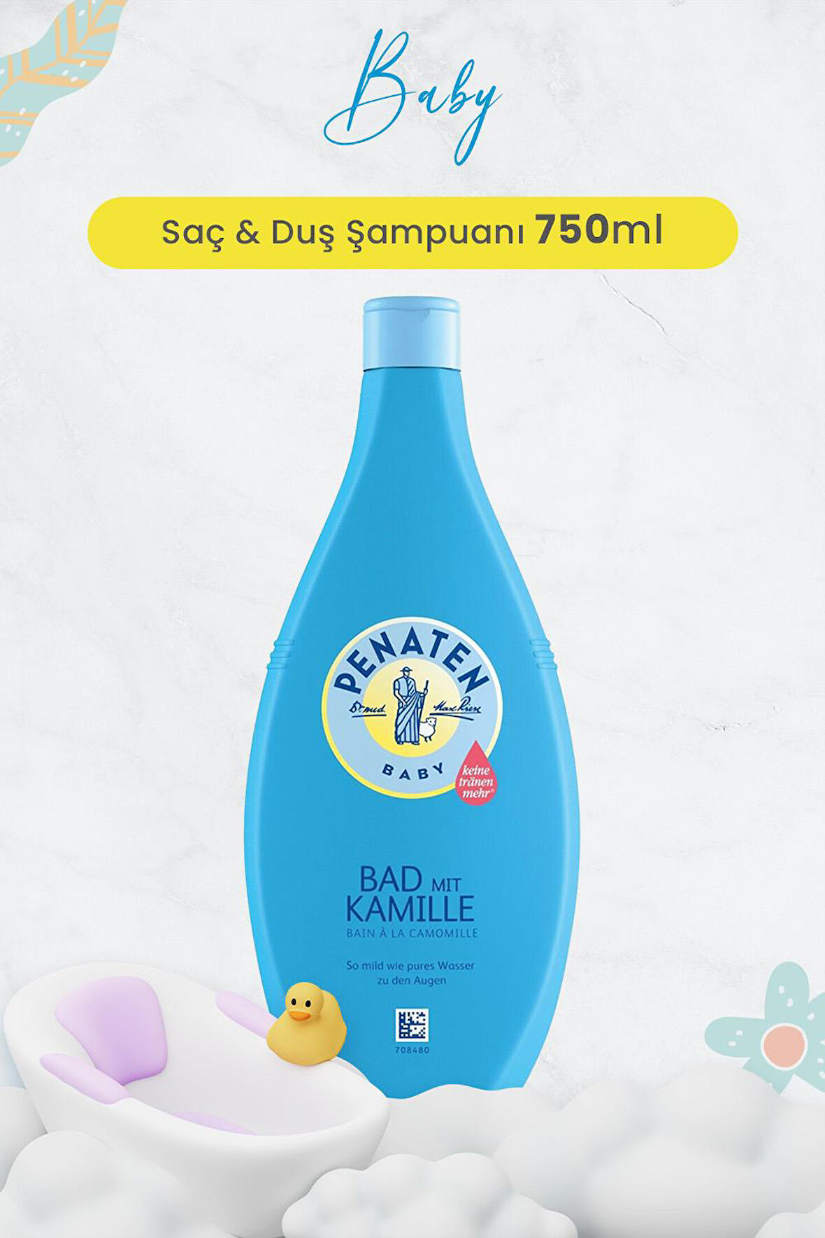 Penaten Baby Saç & Duş Şampuanı Papatya Özlü-Camomile 750 ml