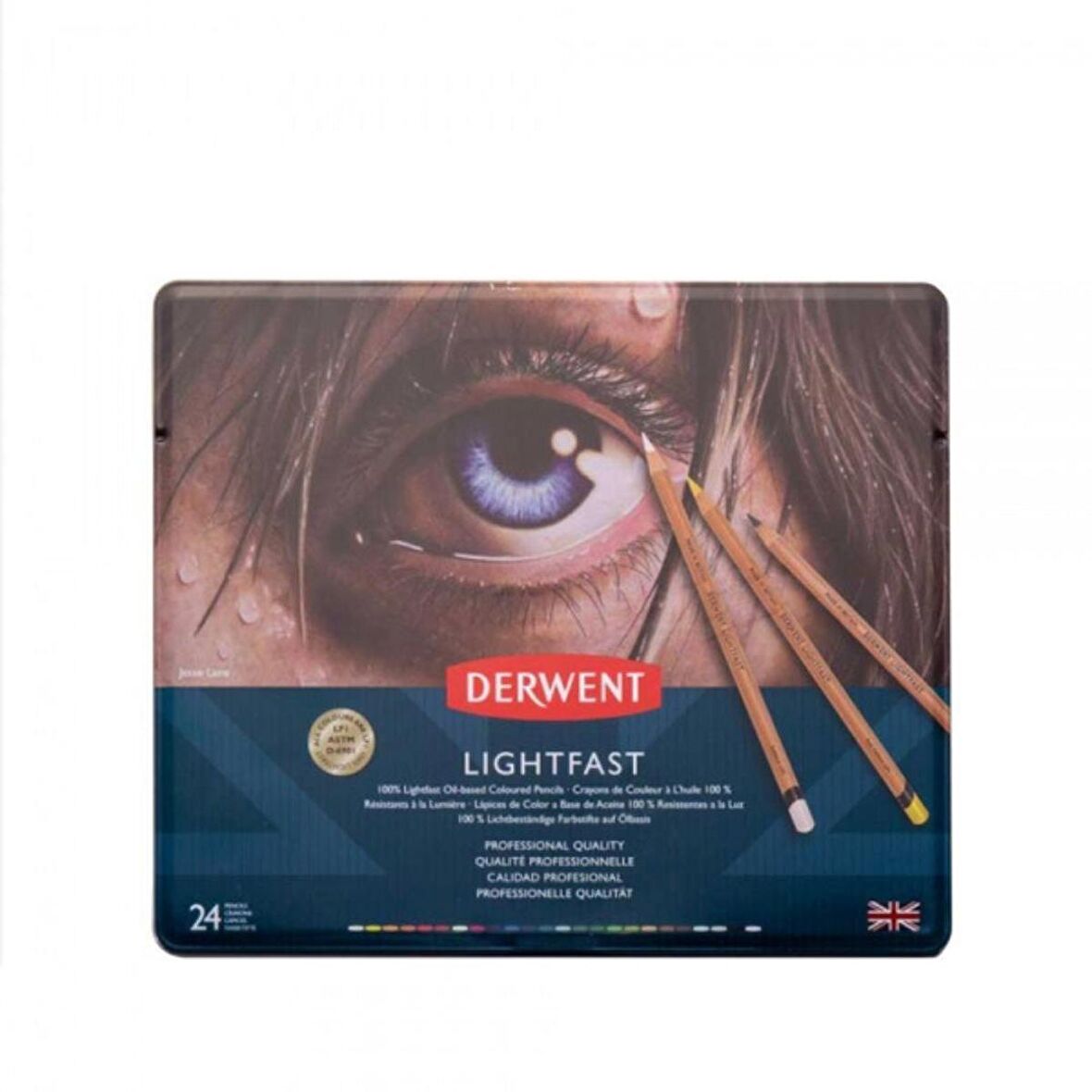 Derwent Lightfast Kuruboya Kalem Seti 24'lü Teneke Kutu