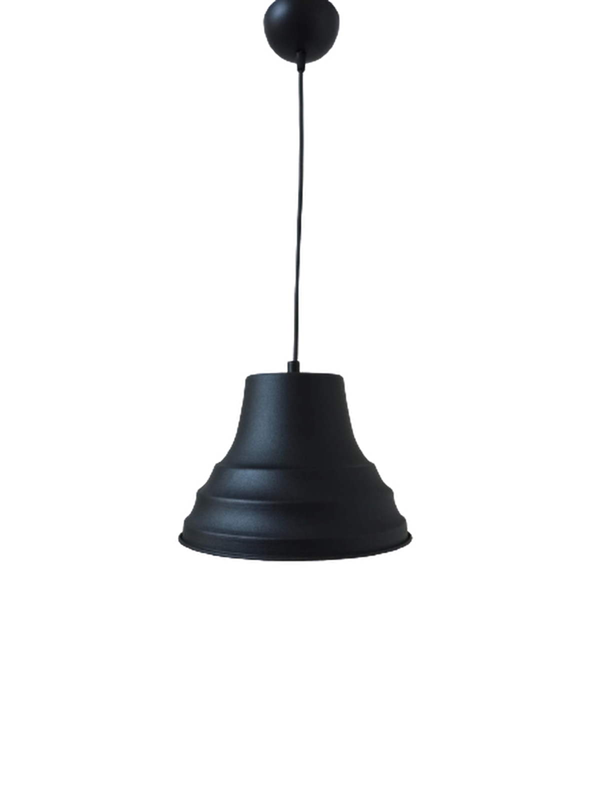 Dylight Retro Metal Dekoratif Siyah İçi Siyah Kafe Mutfak Aydınlatma Avize Çap:27 cm
