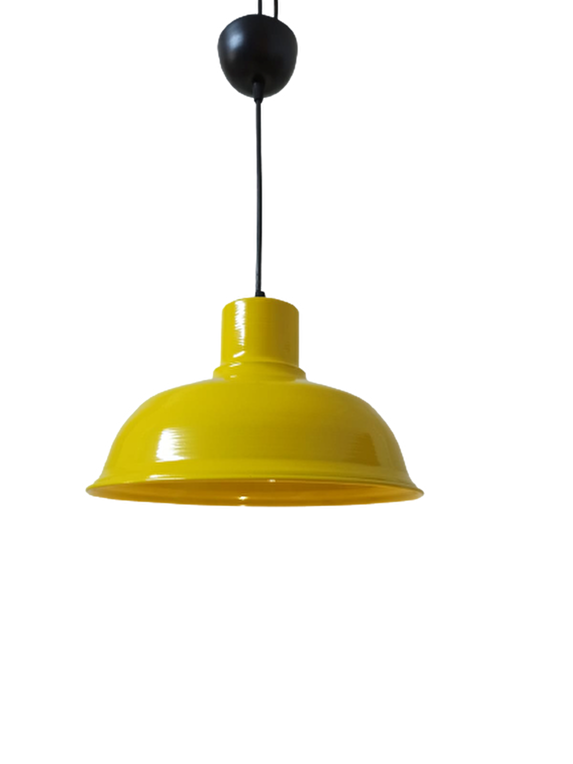 Dylight Retro Metal Sarı Dekoratif Tekli Sarkıt Avize Cafe Mutfak Aydınlatma Çap:30 cm