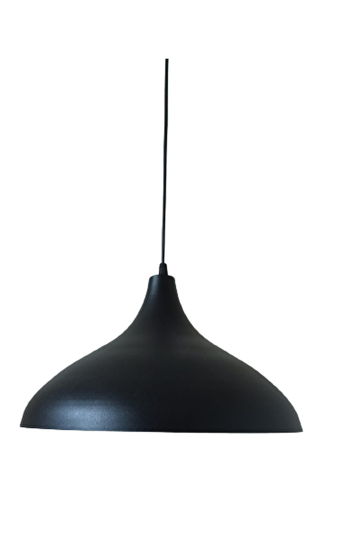 Dylight Retro Metal Dekoratif Rustik Kafe Mutfak Aydınlatma Siyah içi Siyah Sarkıt Avize Çap:35 cm