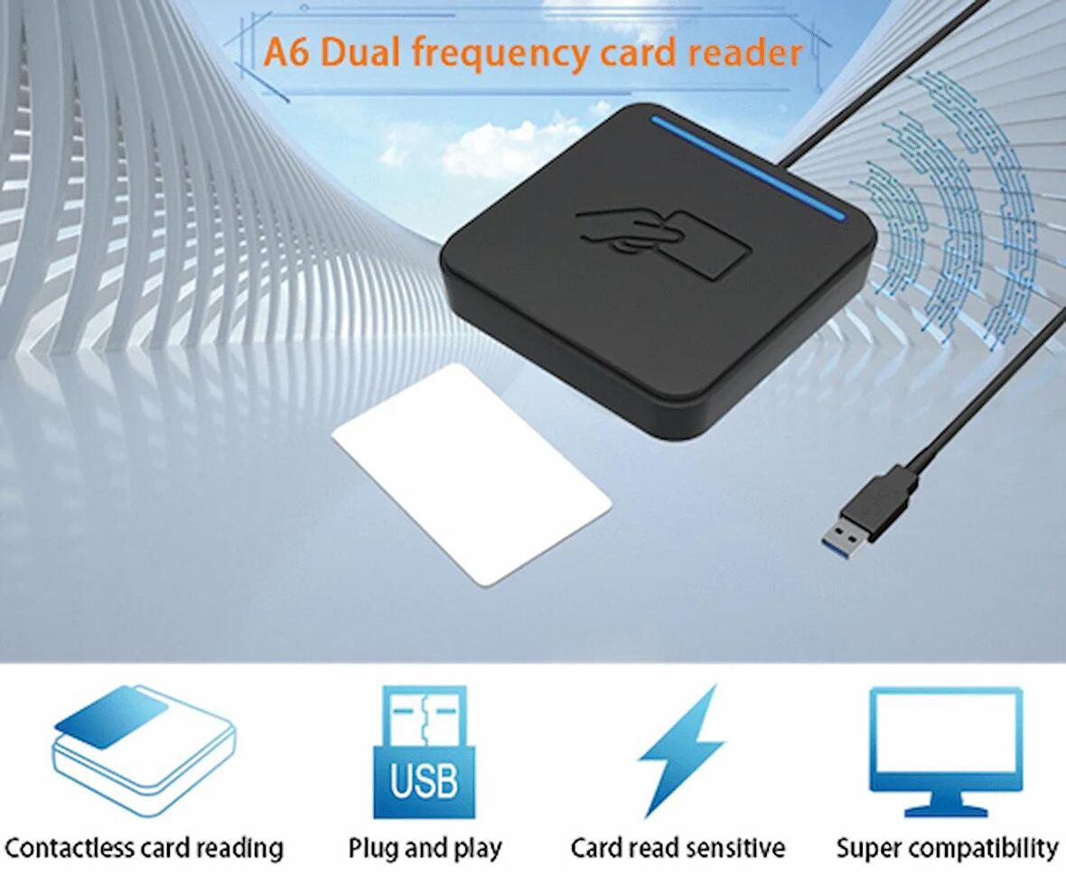 Chipbond A6 Mifare + Proximity TEMASSIZ AKILLI (SMART) KART OKUYUCU