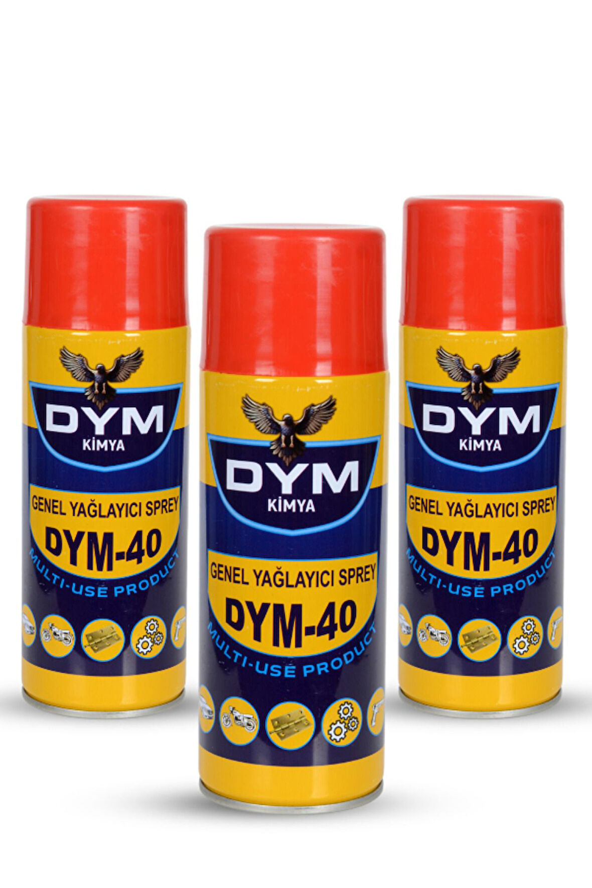 DYM 40 Genel Amaçlı Yağlayıcı Sprey 3x400ml Çoklu Paket