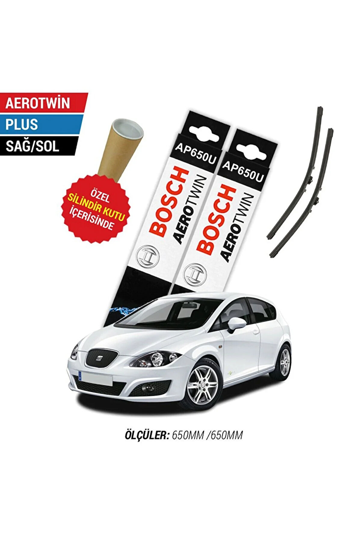 Seat Leon 2009 Model Silecek Takımı Ön Bosch Aerotwin Plus