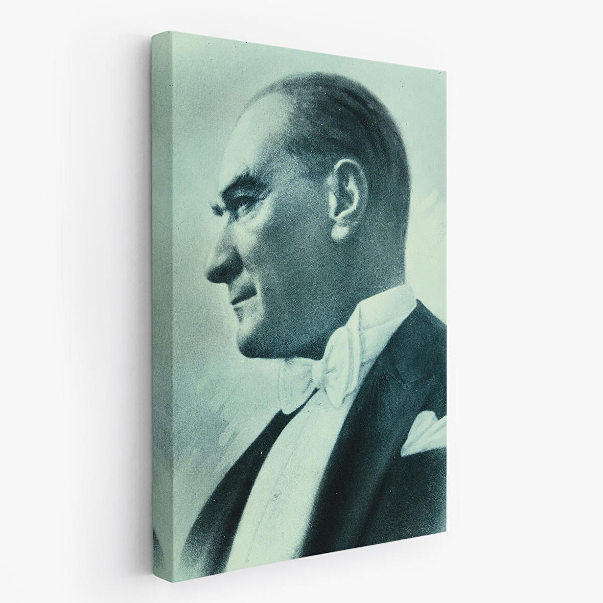 Atatürk Portre Tablosu Mustafa Kemal Atatürk Dikdörtgen Dekoratif Kanvas Tablo-DI-86
