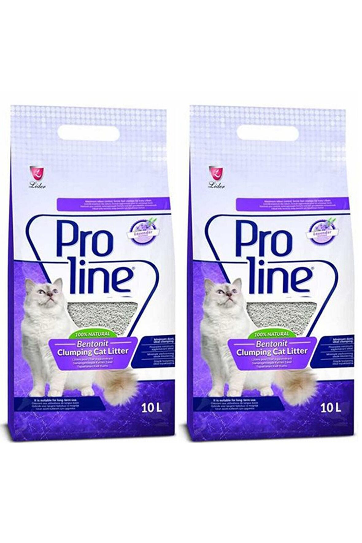 Proline Kedi Kumu Lavanta Kokulu 10 Lt 2 Adet