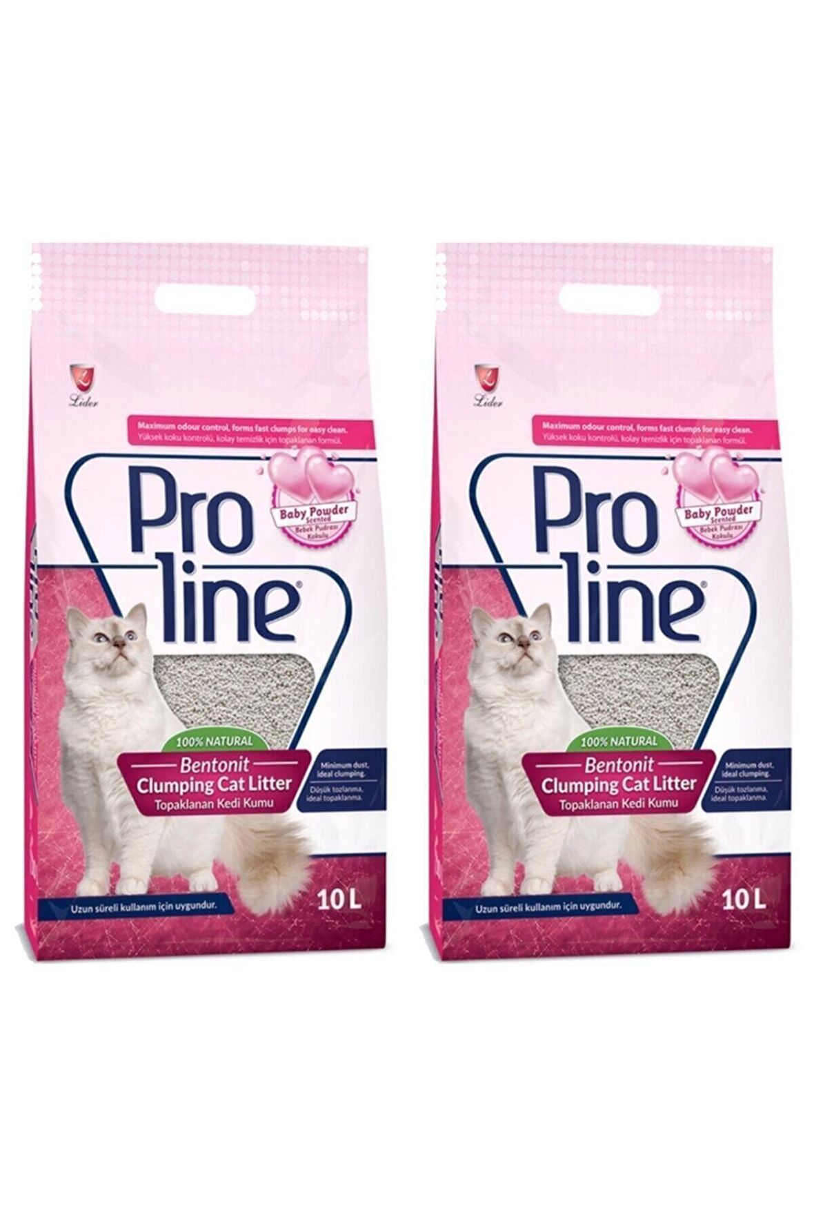 Proline Kedi Kumu Pudra Kokulu 10 Lt 2 Adet