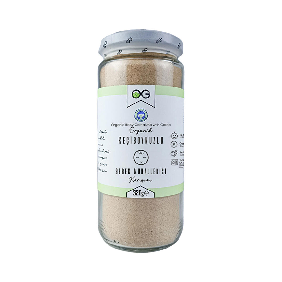 Organik Keçiboynuzlu Bebek Muhallebisi Karışımı 320 Gr