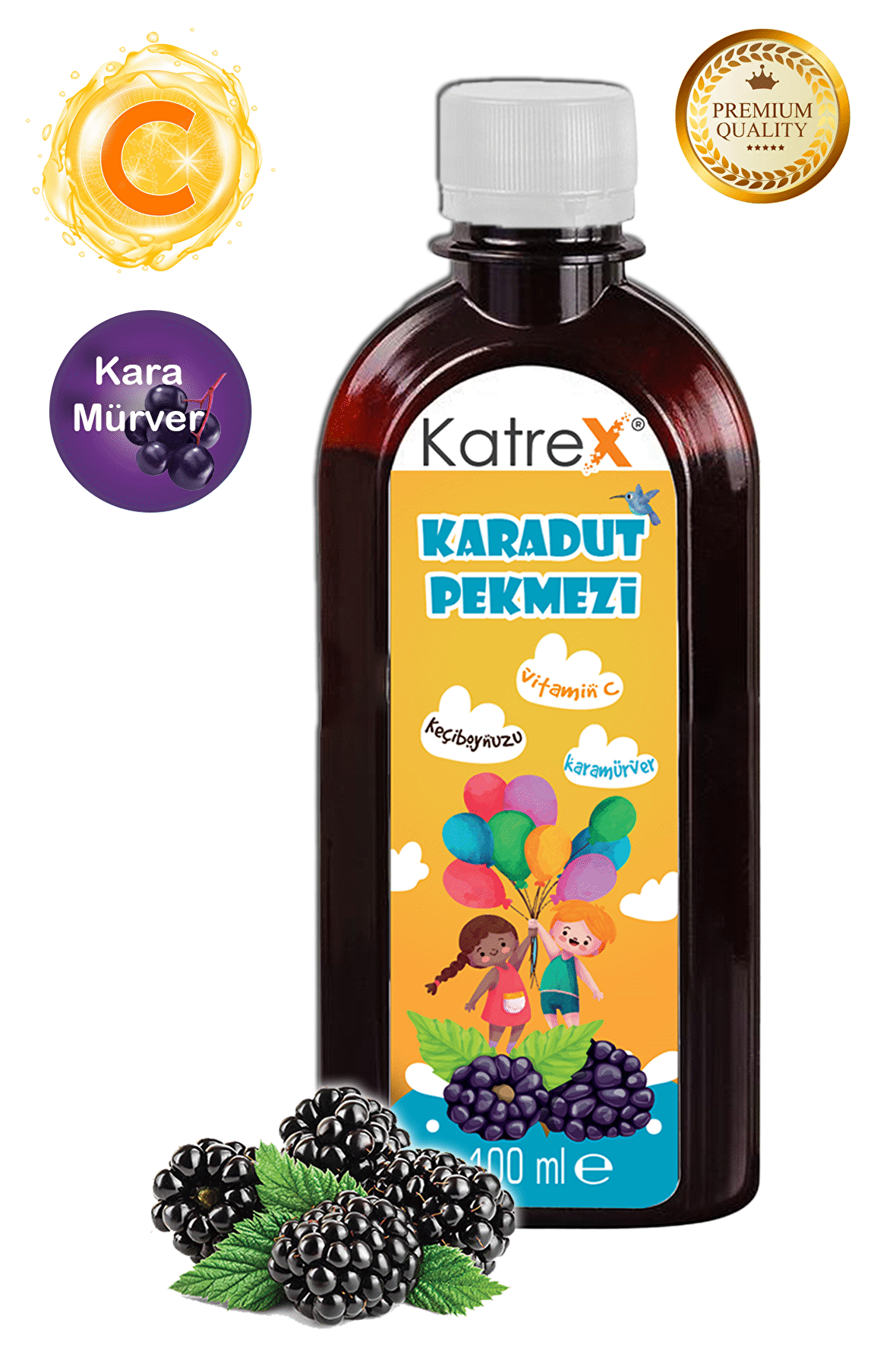KatreX Çocuklar İçin İştah Açıcı, C Vitaminli, Bağışıklık Kuvvetlendirici Etkili Pekmez Karışımı