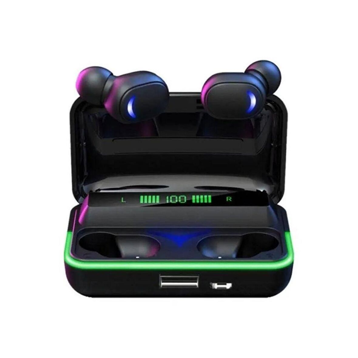 E10 Bluetooh Kulaklık Dijital Göstergeli Stereo Dokunmatik HD Ses