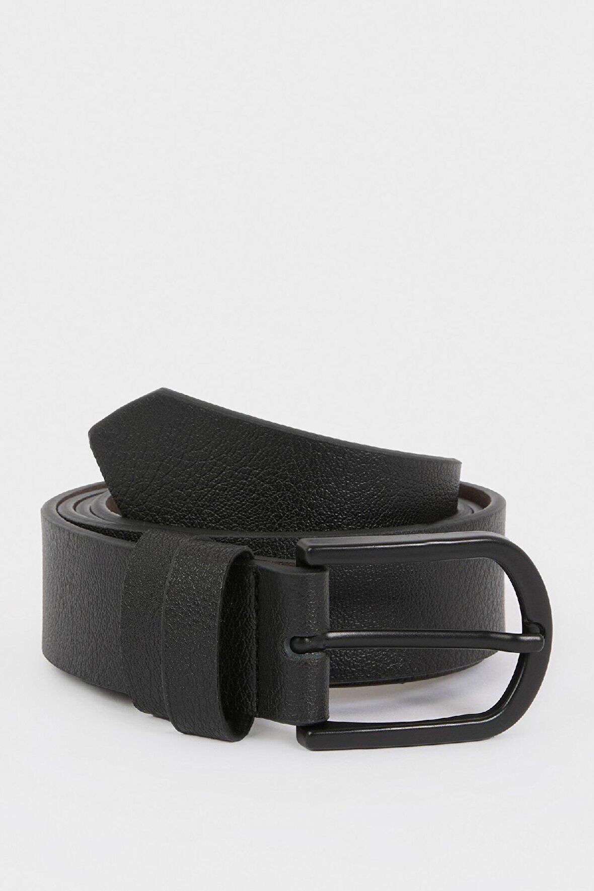 DeFacto Erkek Oval Toka Suni Deri Oval Jean Kemeri Y6450AZNSBK23