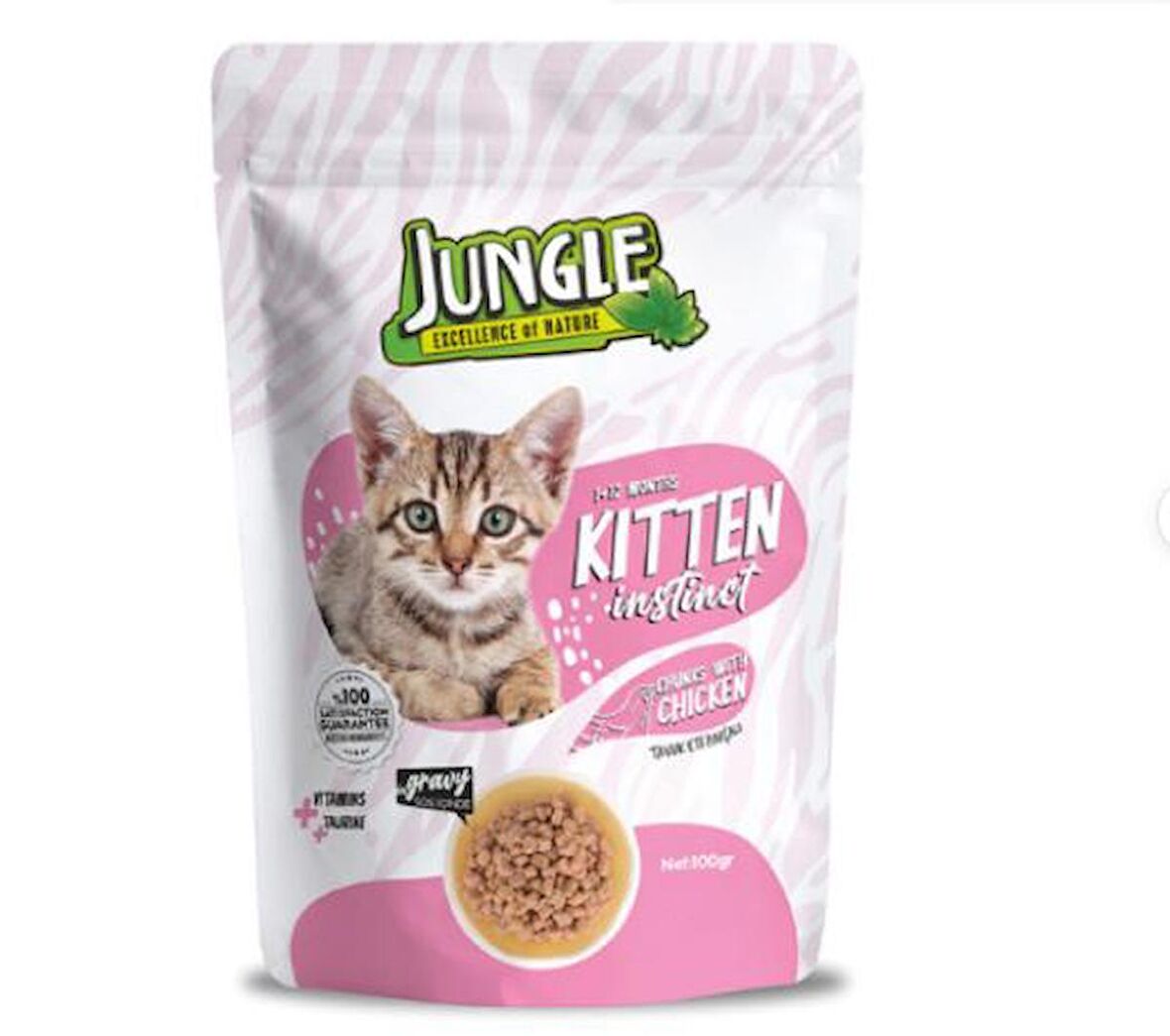 Jungle Yavru Pouch Tavuk Etkili 100 Gr. (12'li)