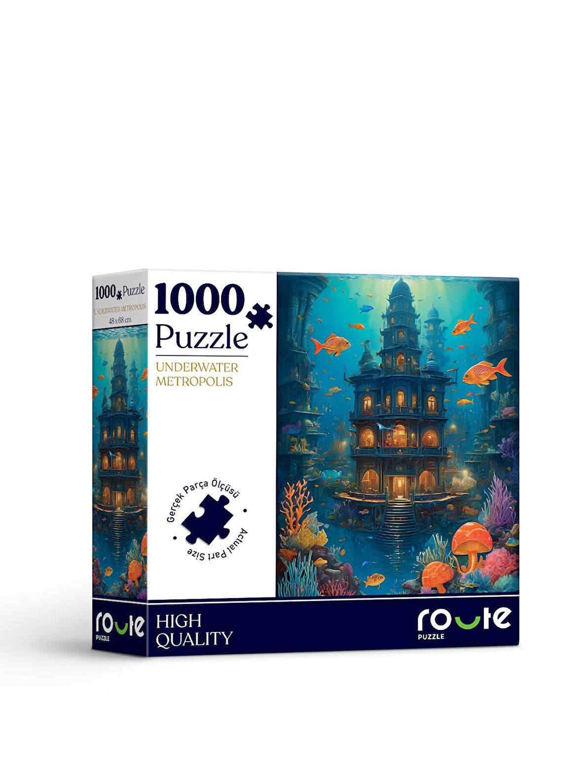 1000 Parça UNDERWATER METROPOLIS Puzzle 48 X 68 CM