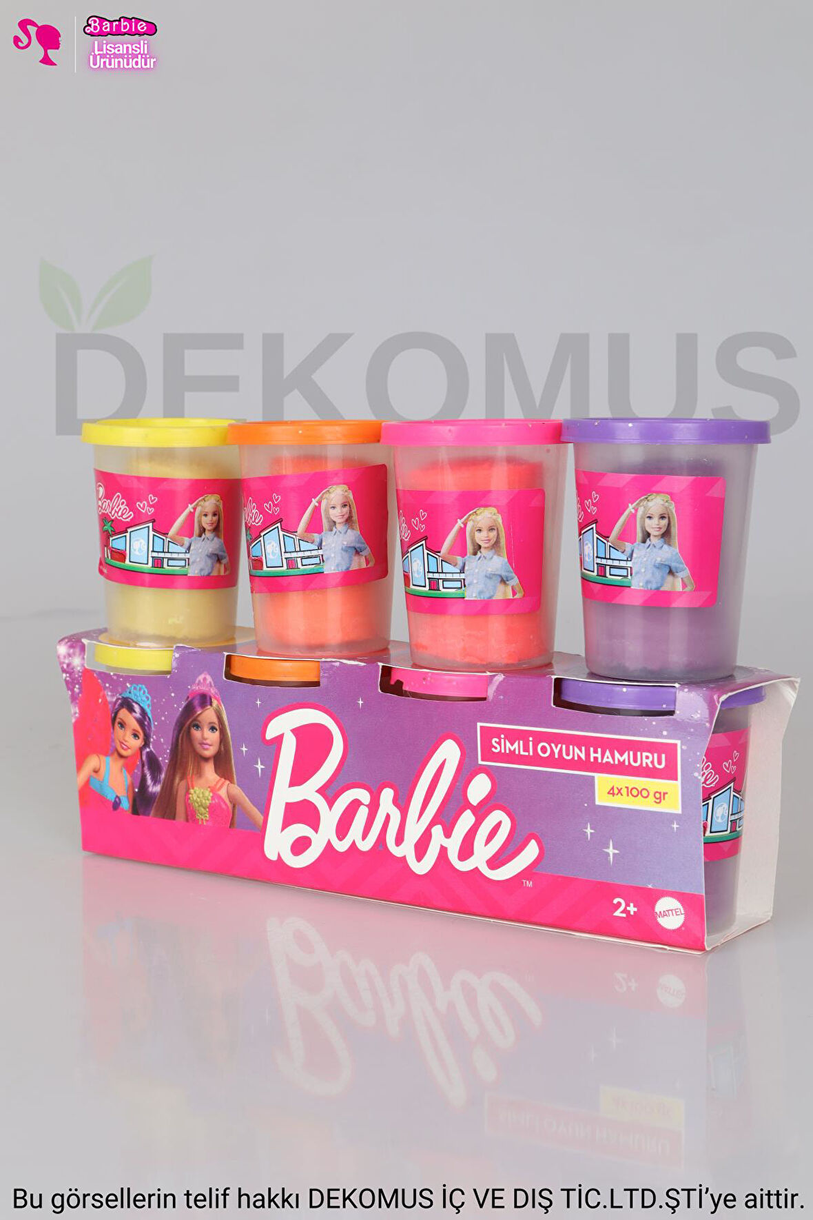 YENİ SEZON LİSANSLI BARBIE TEKLİ  OYUN HAMURU