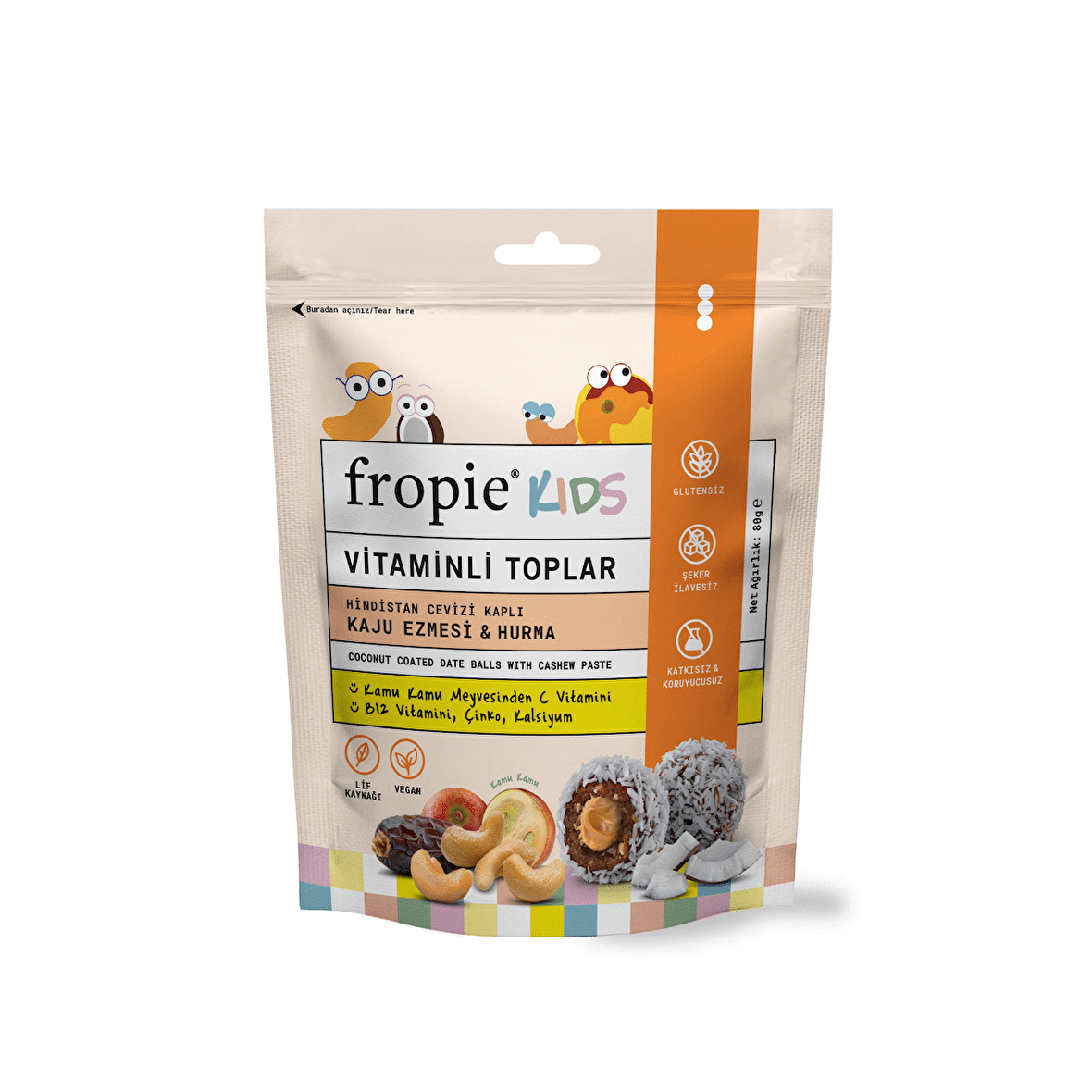 Fropie Kıds Kaju Vitaminli Toplar 80 Gr