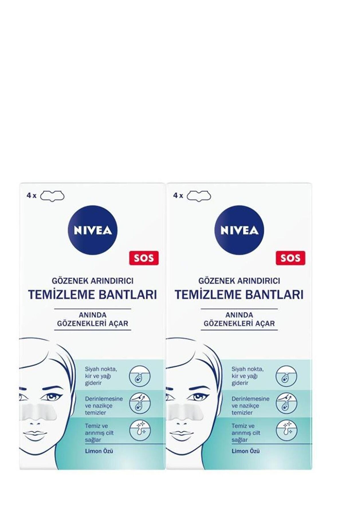 Nivea Siyah Nokta & T - Bölgesi Bantlar X2