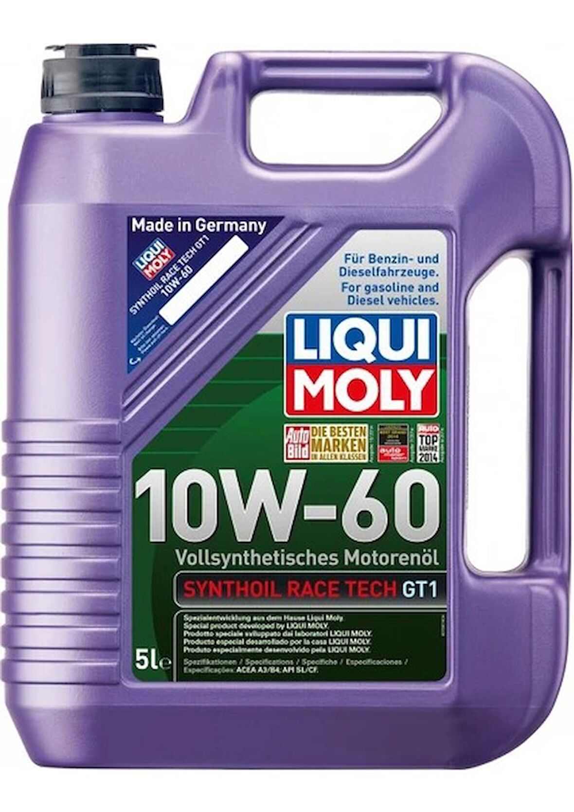 Liqui Moly Synthoil Race Tech GT1 10W-60 Motor Yağı 5 Litre