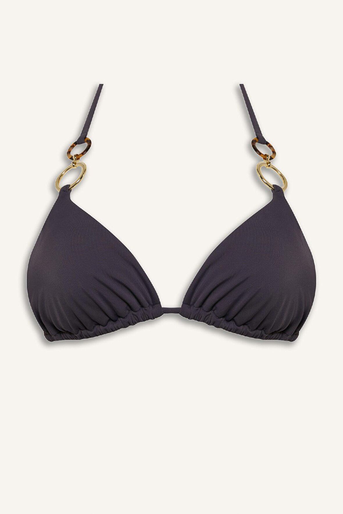 DeFacto x Ayje Boyundan Bağlamalı Tokalı Üçgen Bikini Üstü C3244AX24HSAR212