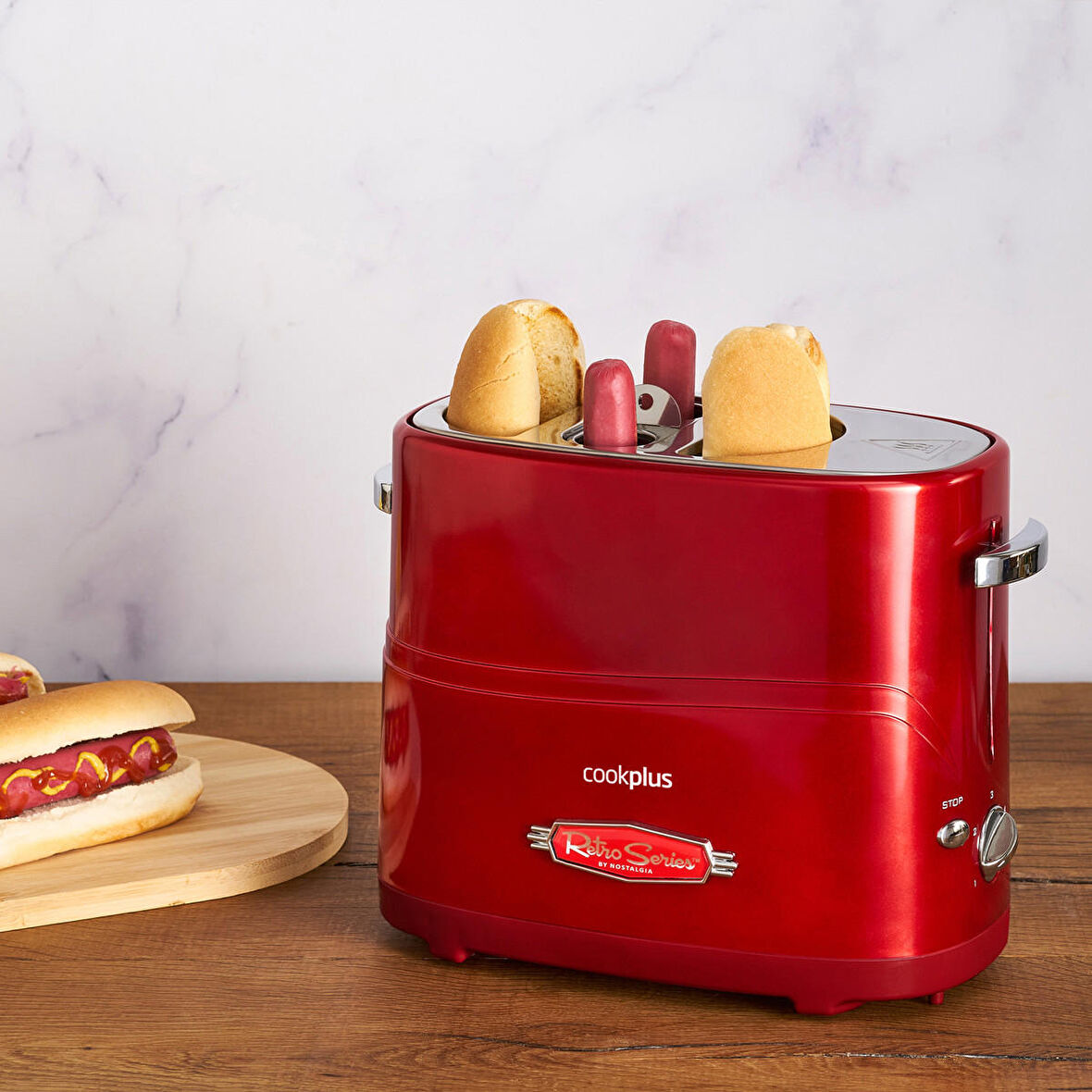 Cookplus Mutfaksever 2li Sosisli Sandviç (Hot Dog) Yapma Makinesi