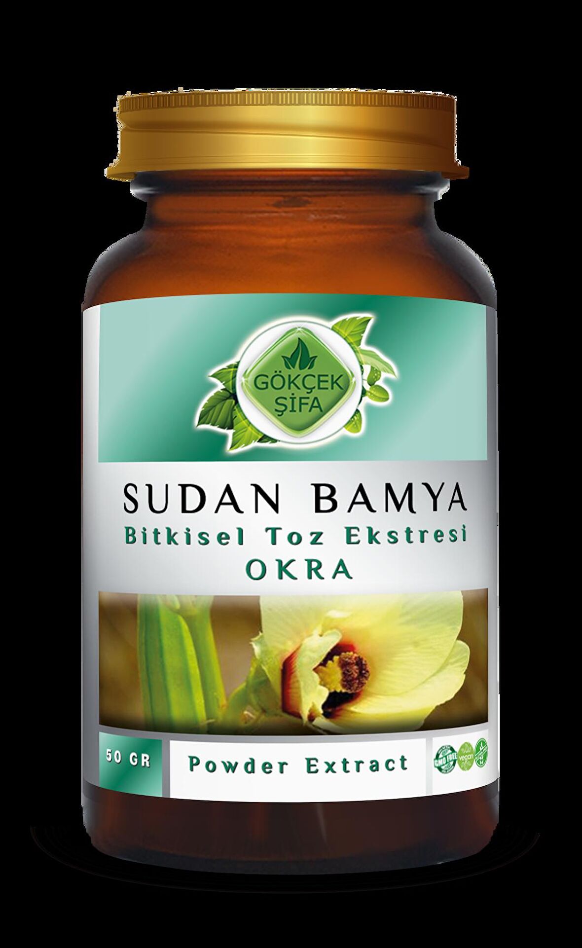 Sudan Bamya Toz Ekstresi 50 Gr. Cam Kavanoz