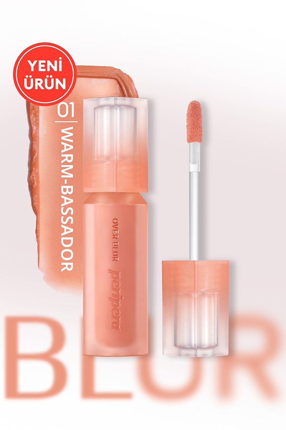 Gün Boyu Kalıcı Pürüzsüz Matlık Sunan Tint PERIPERA Over Blur Tint (001 Warm-Bassador)