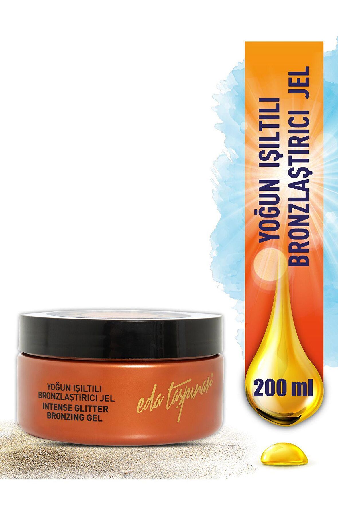 Eda Taşpınar Yoğun Işıltılı Bronzlaştırıcı Jel - 200 ML (EGX93)