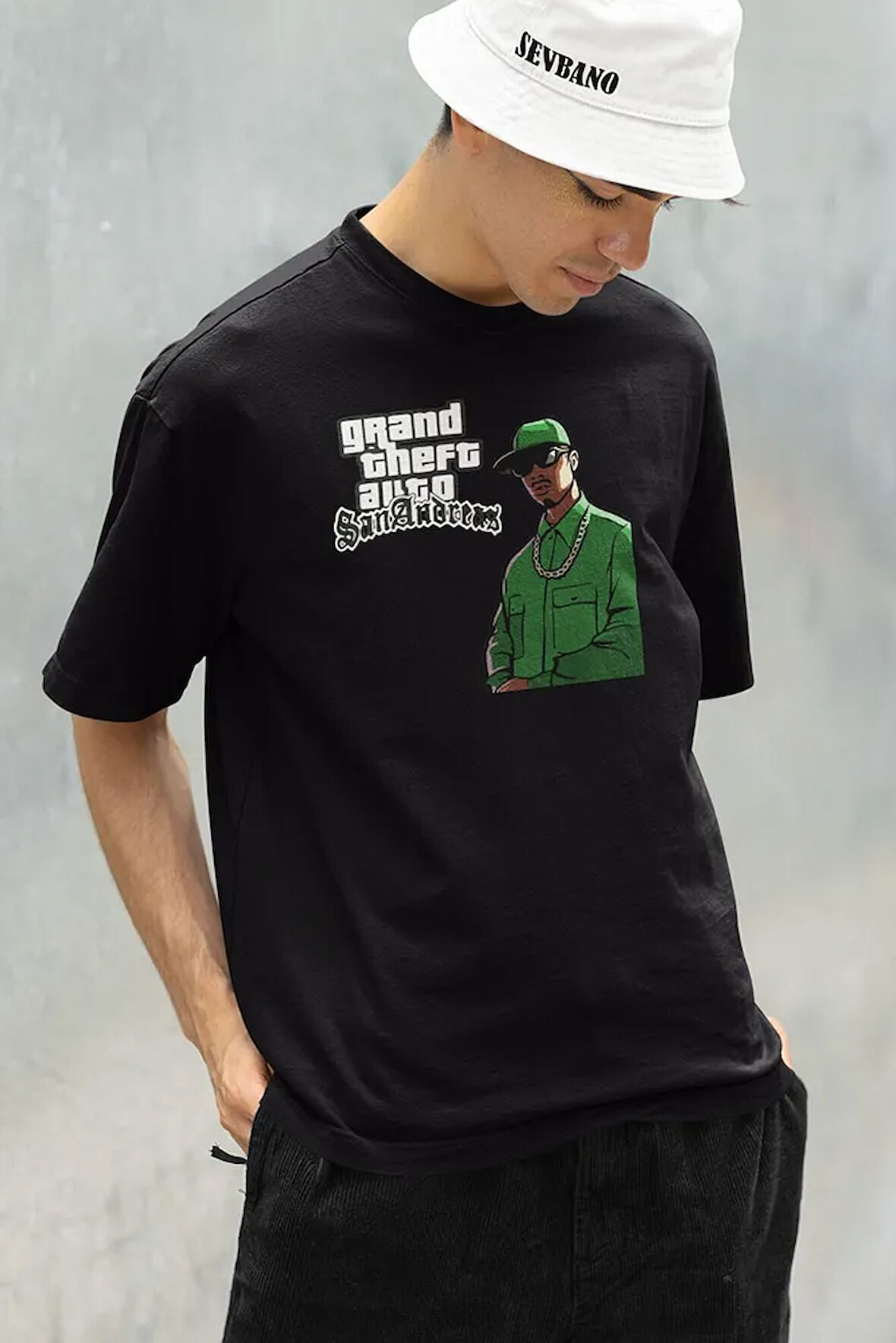 San Andreas Grand Theft Auto Baskılı Unisex Oversize Gta Tişört