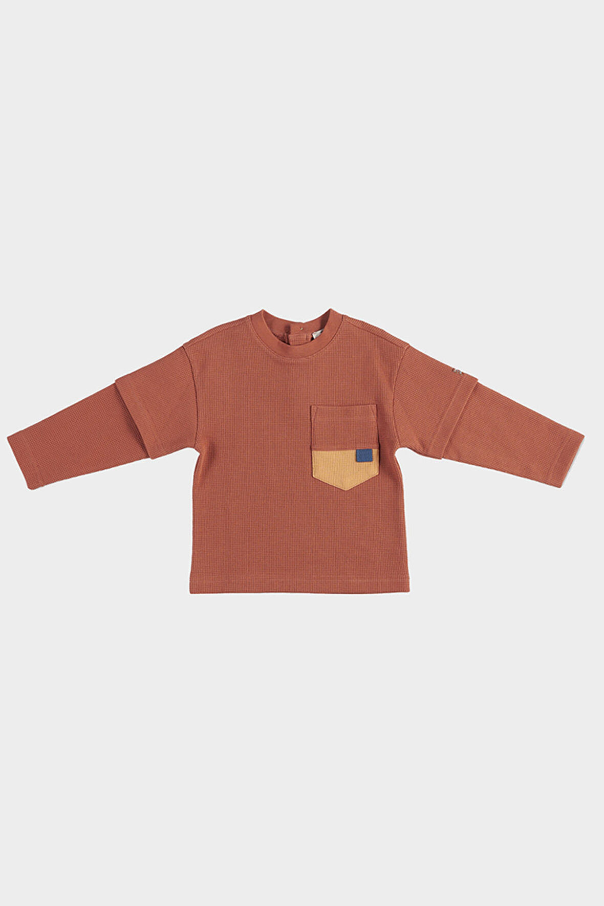 Panço Erkek Çocuk Uzun Kollu T-Shirt Kiremit