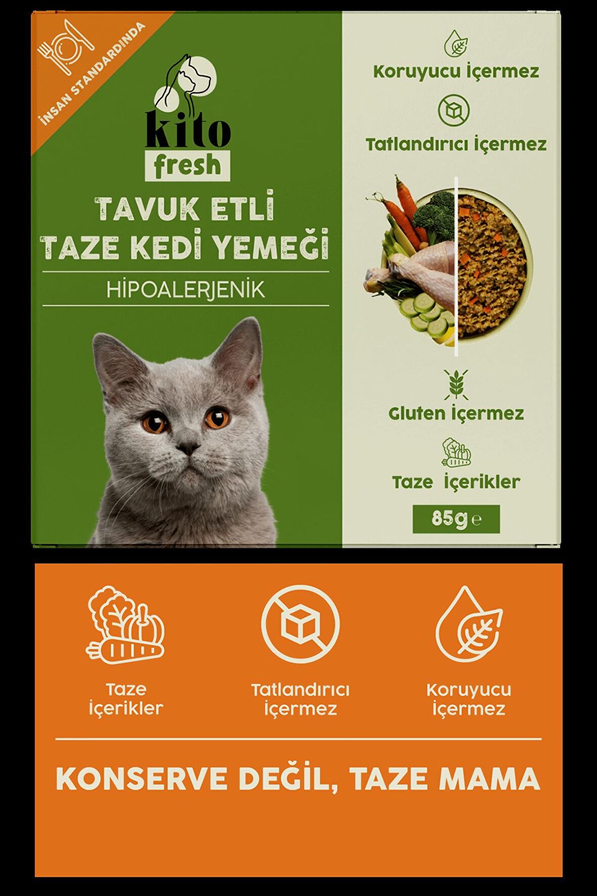 Fresh Tavuk Etli Kedi Yemeği 85 gr