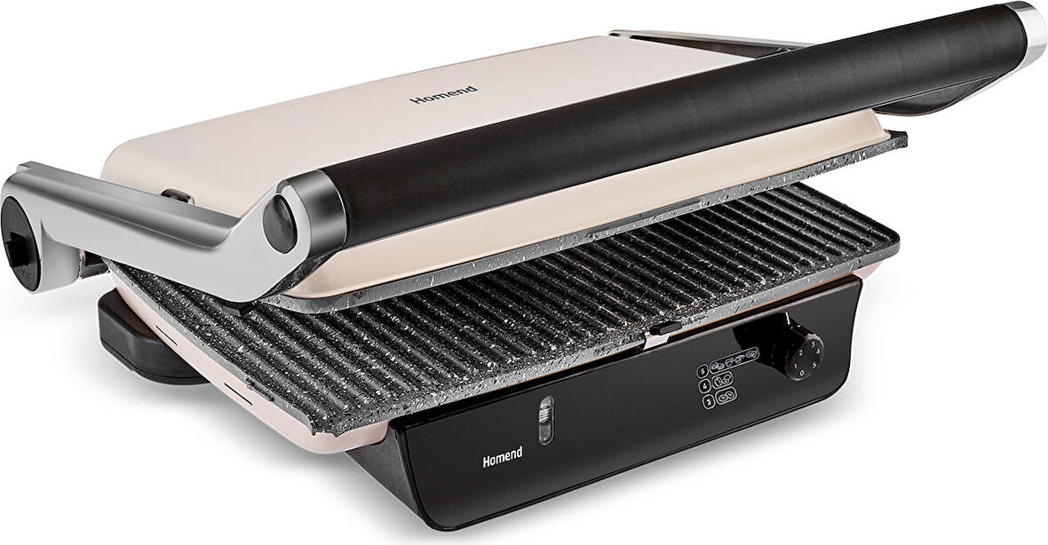 Homend Toastbuster 1338H 6 Ekmekli Tost Makinesi Krem