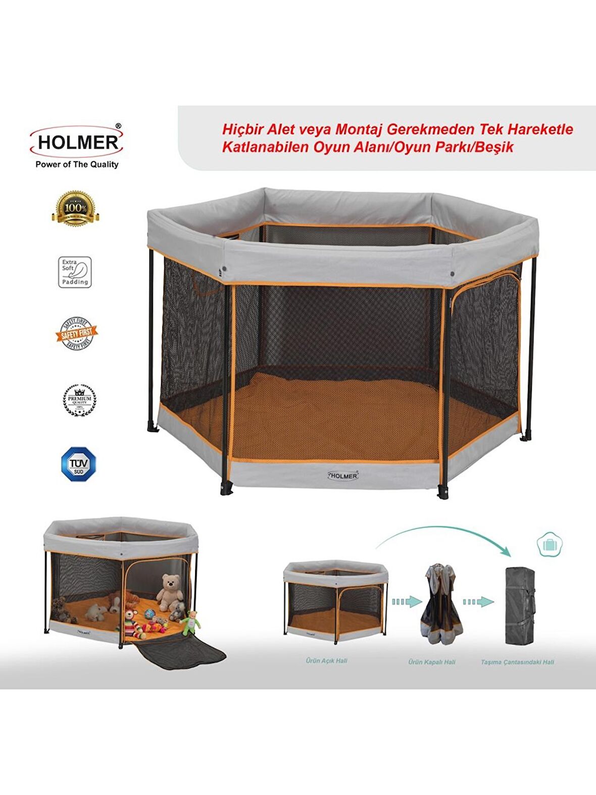 Holmer Kids Eurostyle Oyun Alanı / Park Yatak / Oyun Parkı