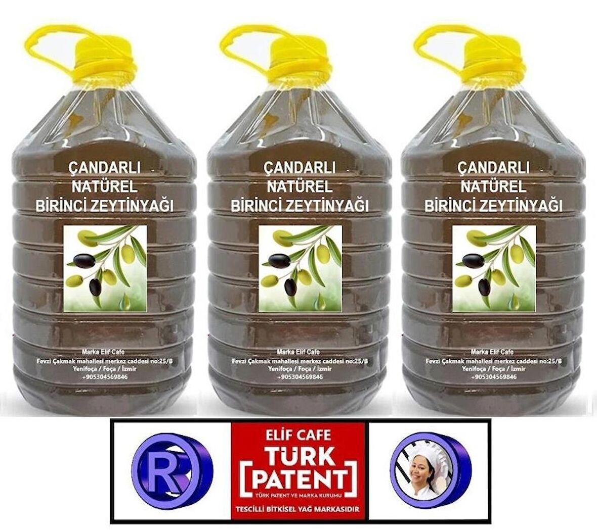 Çandarlı Natural Birinci Zeytinyağı 5 lt Pet Şişe zeytinyağı 5 litre 3 adet