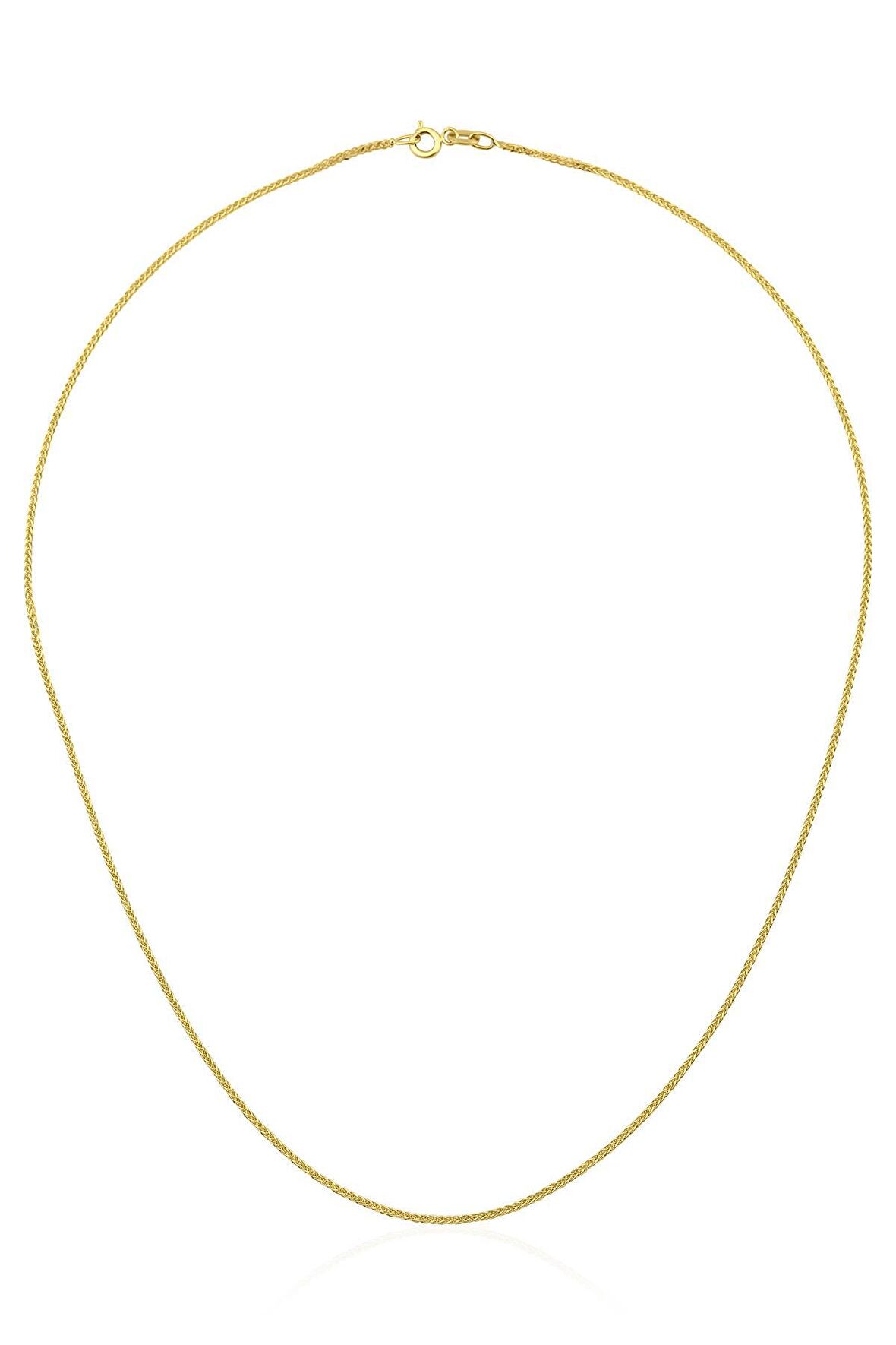 14 Ayar Altın Küp Örme Zincir 2.27 mm