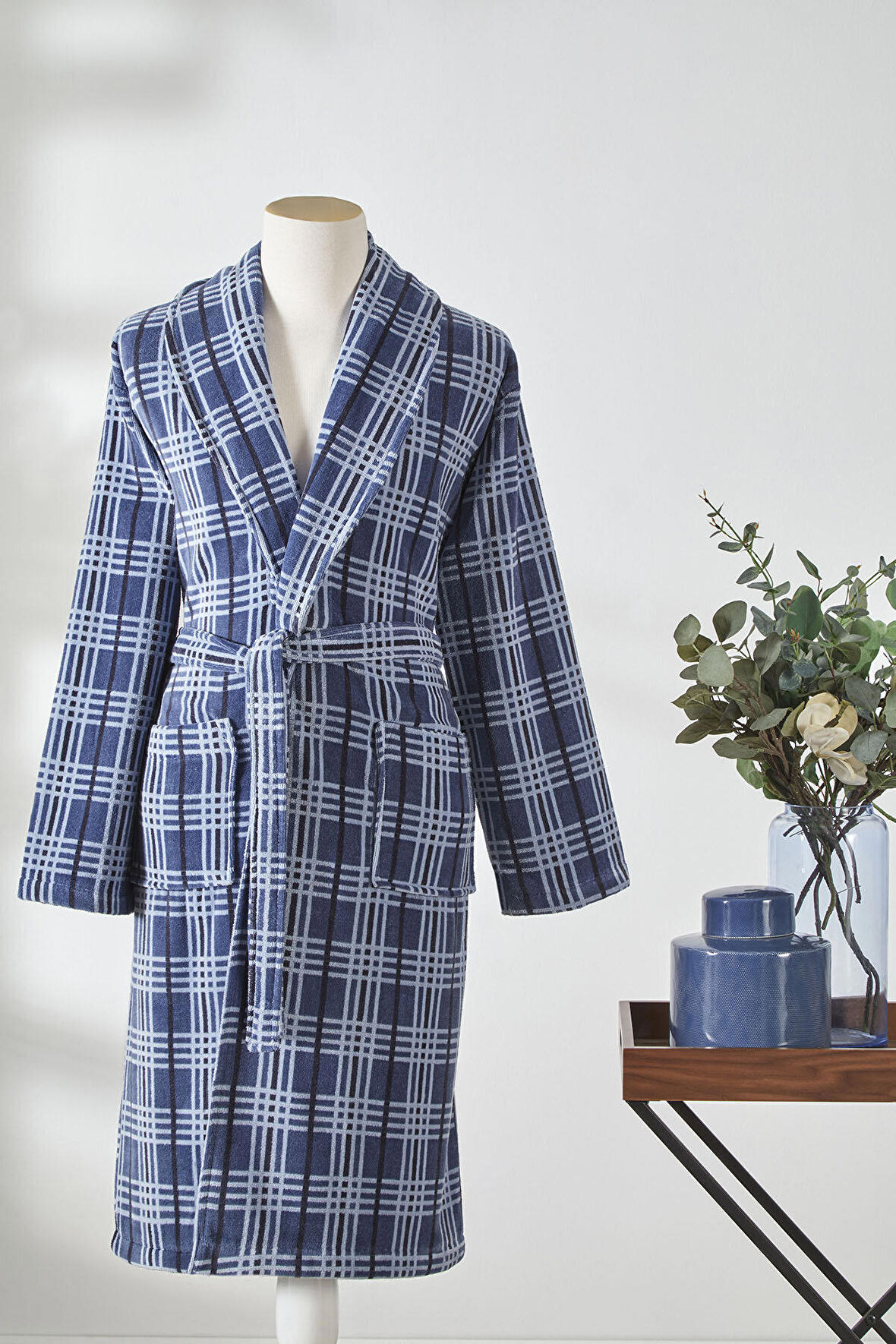 Özdilek Hawai Ocre Kadife Şal Yaka Bornoz S/M Beden