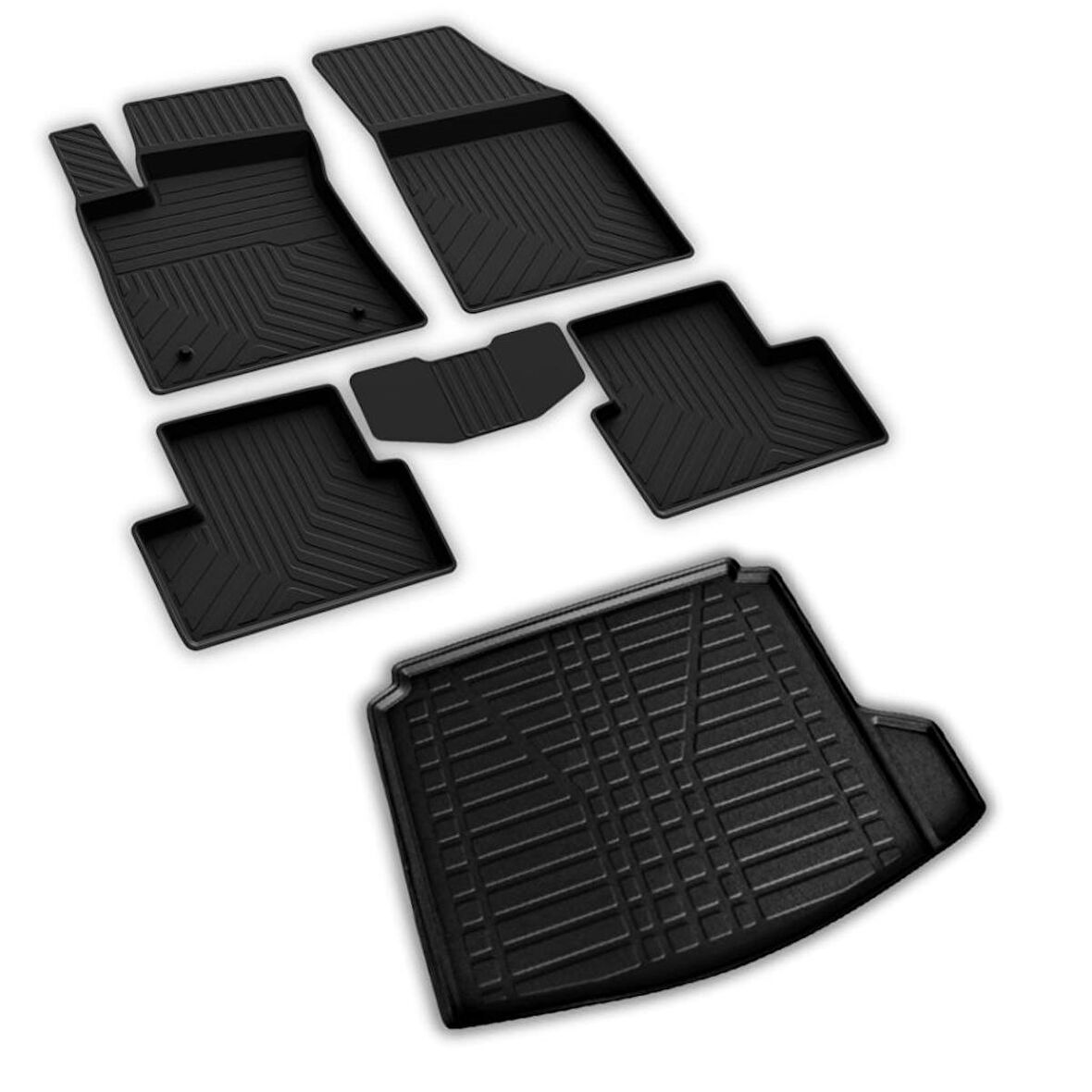 Renault Megane 4 Sedan Ferrous 4D Paspas  ve Sağ Kulaklı 3D Bagaj Havuzu 2016 ve Üstü