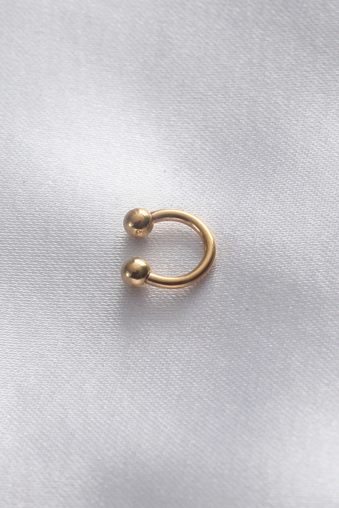 316L Cerrahi Çelik Küçük Minimal Gold Renk Halka Piercing