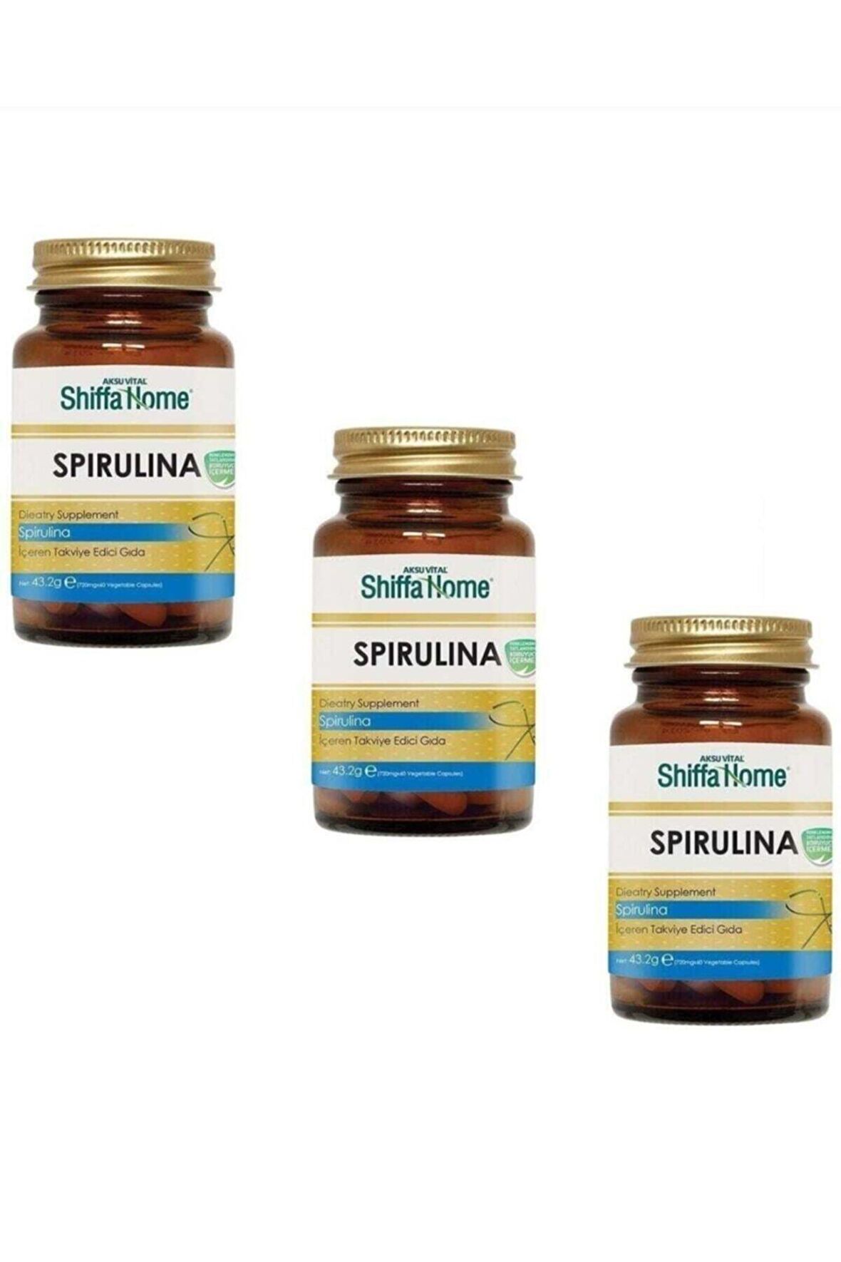 Shiffa Home Spirulina 720 mg 60 Kapsül X 3 Adet