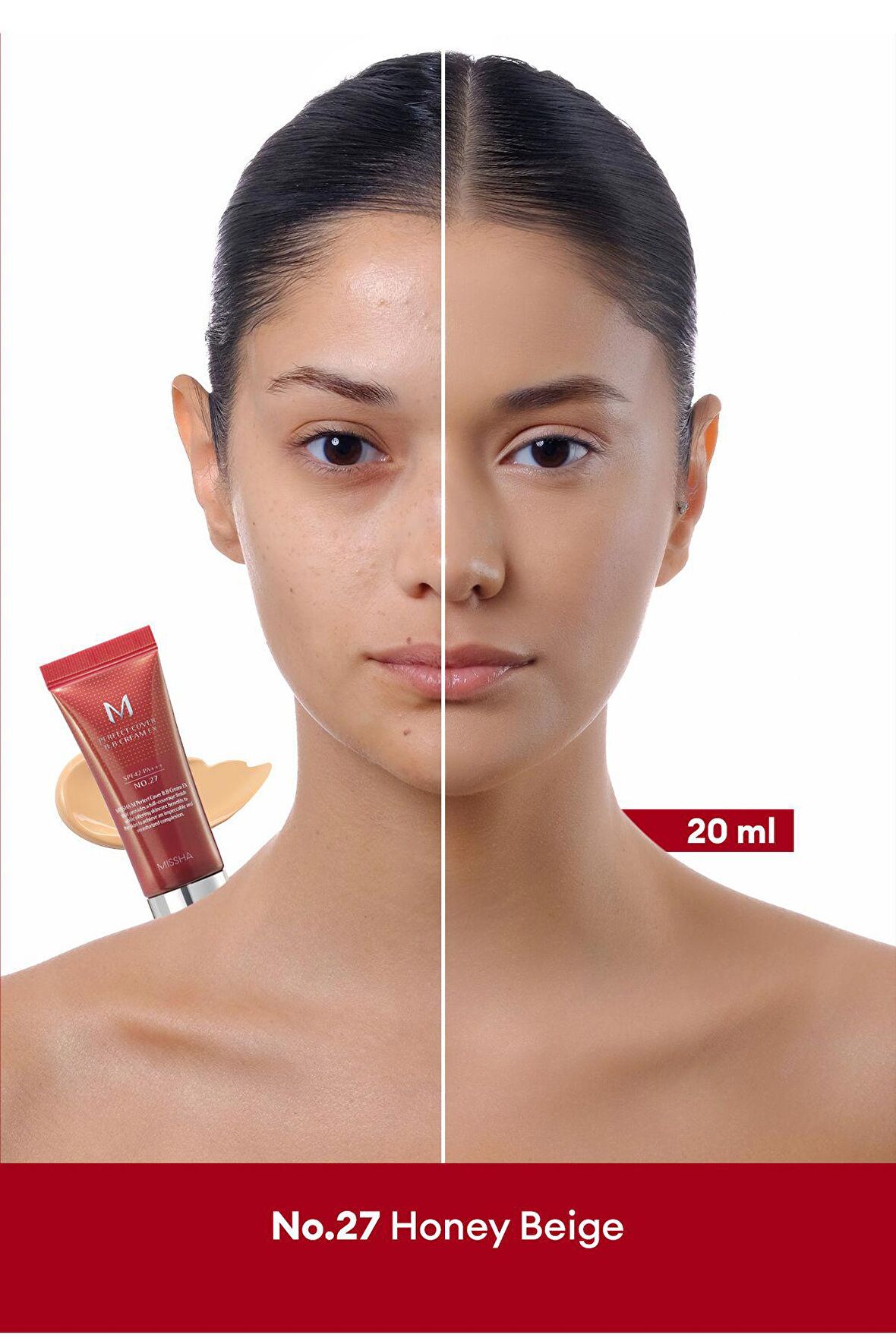 MISSHA Yoğun Kapatıcılık Sunan BB Krem M Perfect Cover BB Cream Ex No: 27  ( 20 ML )