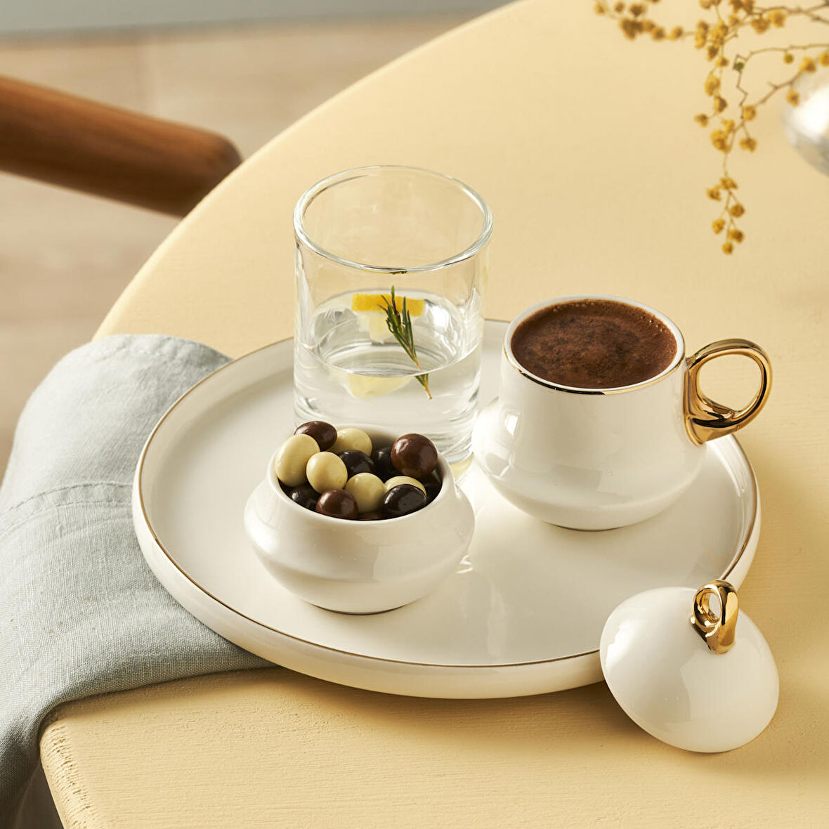Karaca Acıbadem Tek Kişilik Kahve Sunum Seti 80 ml