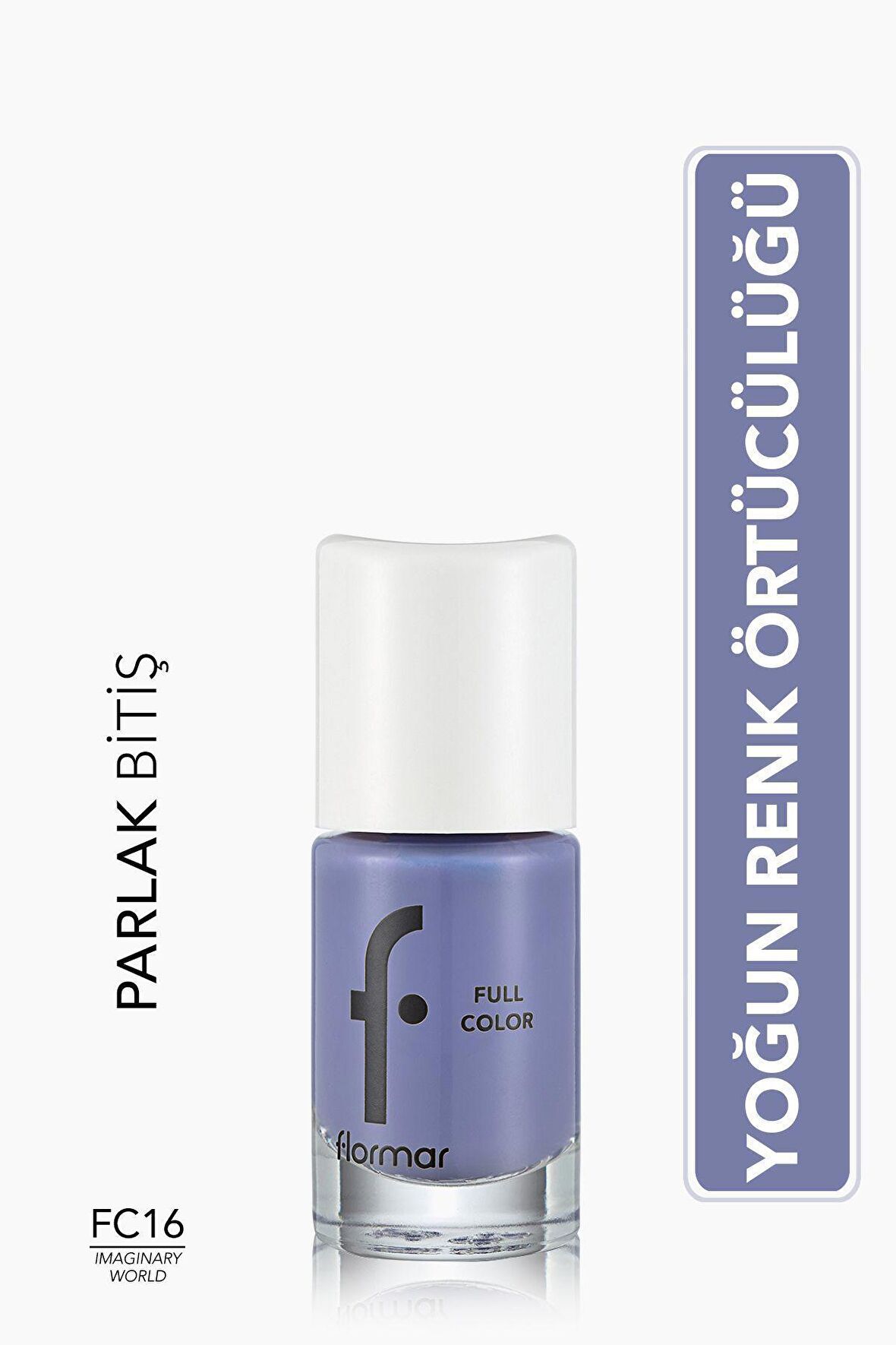 Flormar Yoğun Pigmentli Parlak Oje- Full Color Nail Enamel- Fc16 Imagınary World -8690604310524