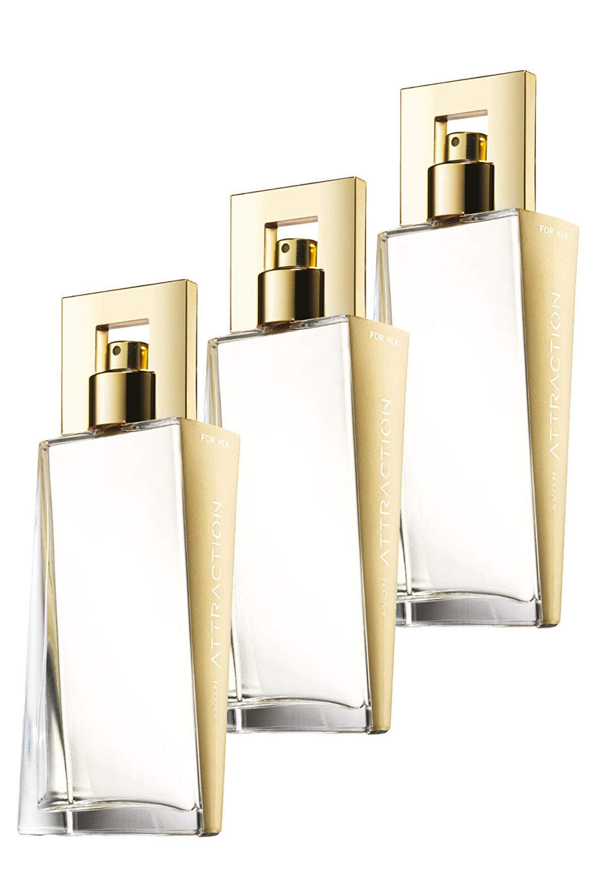 Avon Attraction Kadın Parfüm Edp 50 Ml. Üçlü Set